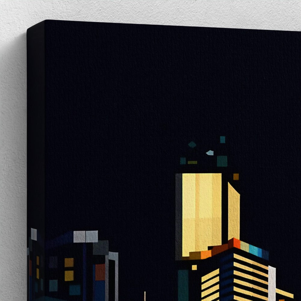 Chongqing Hongyadong – Moderne Stijl – Eco-Canvas (Gerecycled)