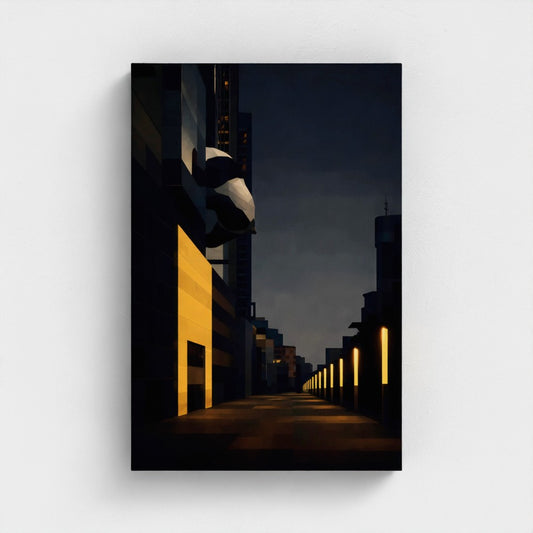 Chengdu Panda (IFS) - Moderne Stijl - Eco Canvas - (Gerecycled)