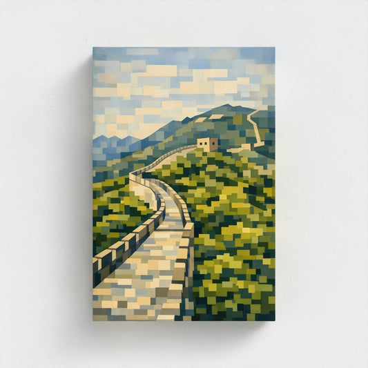 Chinese Muur – Moderne Stijl – Eco-Canvas (Gerecycled)