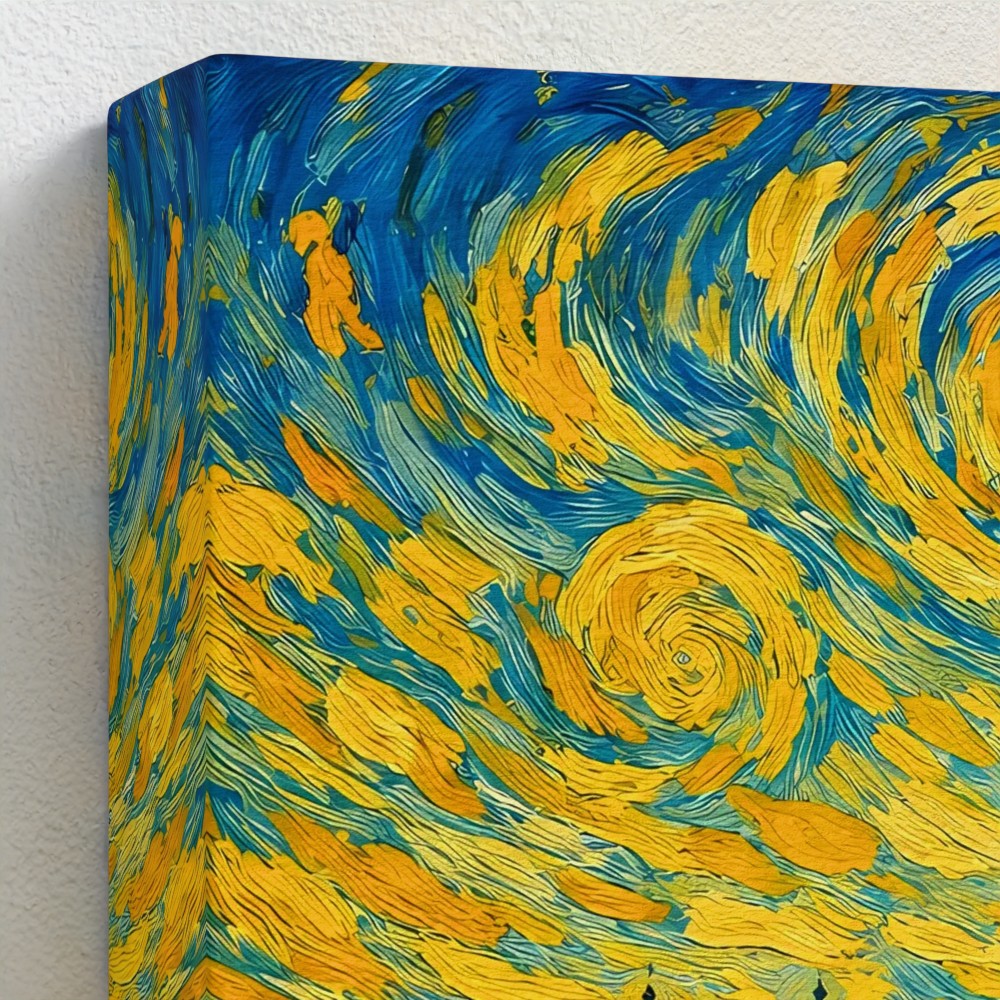 Den Haag -Van Gogh stijl - Eco Canvas - (Gerecycled)